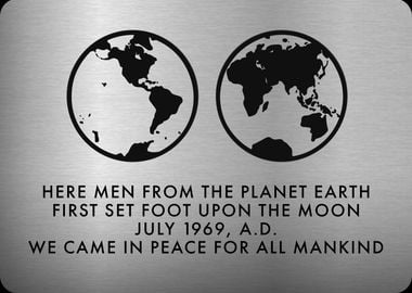 NASA plaque Apollo 11