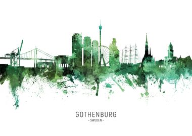 Gothenburg Skyline Sweden