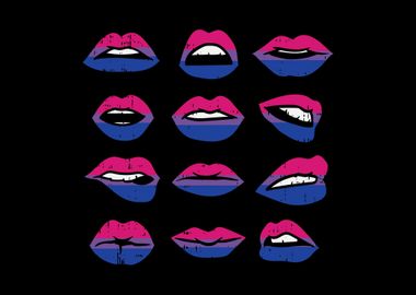 Bisexual Pride Lips Mouth