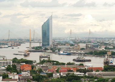 Asia Bangkok Building Bus 