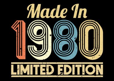 Made In 1980 Bday