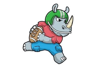 Rhino Footballer Football