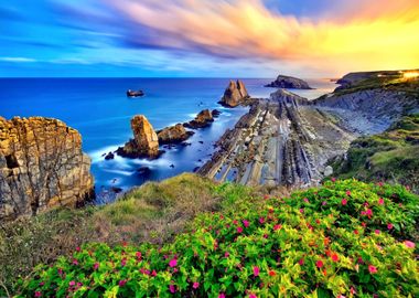 Colorful Asturian Coast