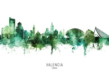 Valencia Skyline Spain