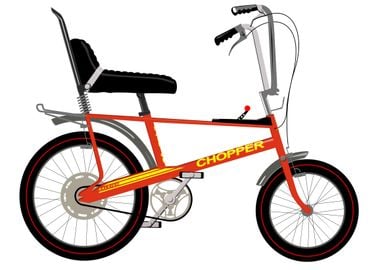 Raleigh Chopper Mk2 Poster picture metal print paint by