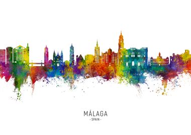 Malaga Skyline Spain