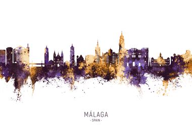 Malaga Skyline Spain