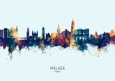 Malaga Skyline Spain