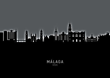 Malaga Skyline Spain