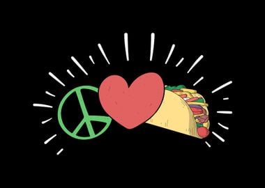 Peace Love Tacos Retro