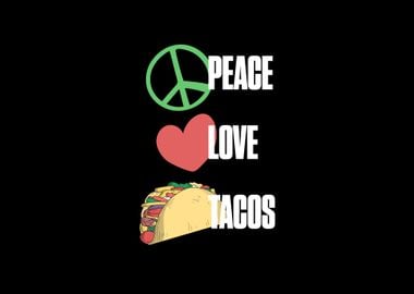 Retro Peace Love Tacos