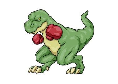 Dinosaur Boxer Boxing 