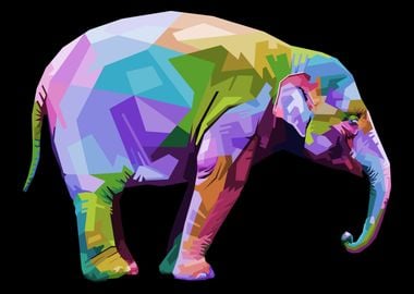 colorful elephant 