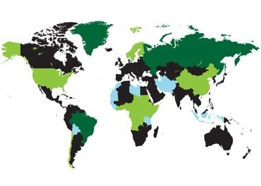 World map Info graphic co