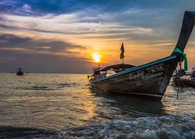 Boat Boats Ship Ocean Suns