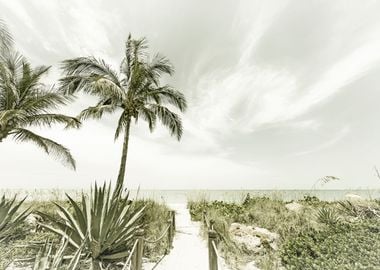 Alone at the beach Vintage