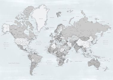 Detailed world map Darryl