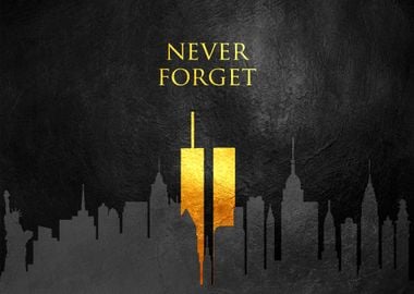 Never Forget 911 Gold