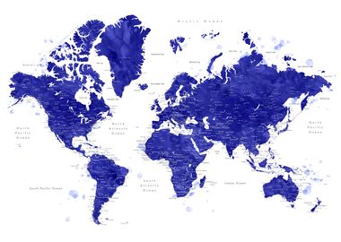 Detailed world map Ronnie