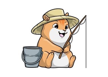 Hamster Angler Fishing rod