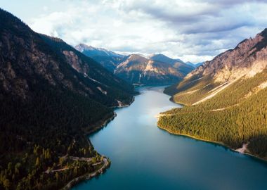 Mountains at Lake Nature