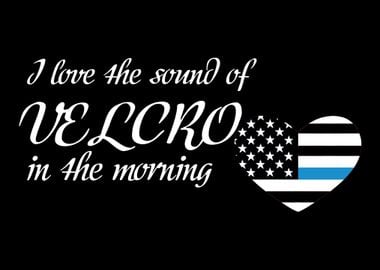 Velcro Blue Line Police Of