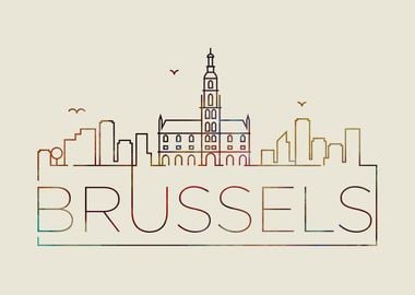 Brussels Thin Line City