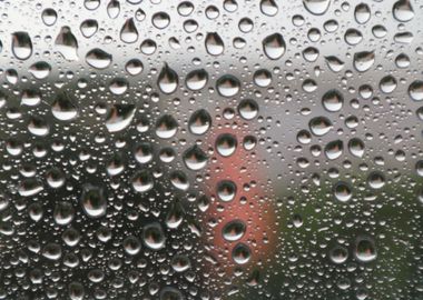 Rain on window