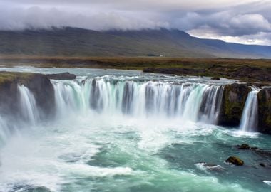 Waterfall Iceland Nature