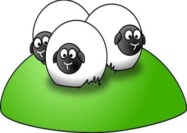 cartoon sheep