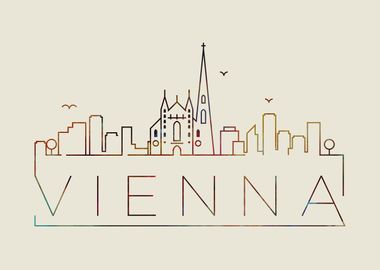 Vienna Thin Line City Art