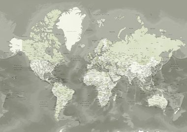 Faolan detailed world map