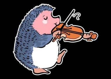 Hedgehog Violin Violin Pla