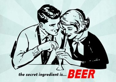 BEER FUNNY DATE RETRO