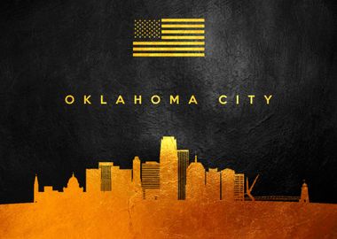 Oklahoma City Gold Skyline