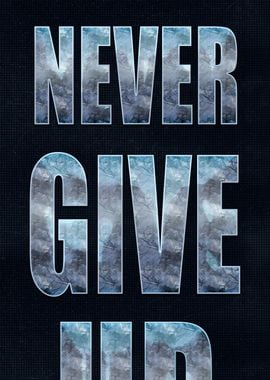 Never give up letter