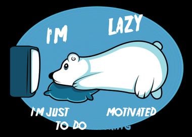 Lazy Motivation Bear Lazy