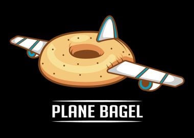 Plane Bagle Food Lover Gif