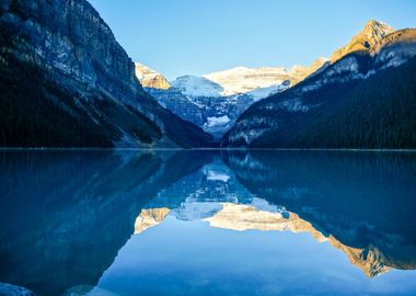 Mountains at lake Canada