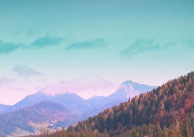 Dreamy Mountain Landscape