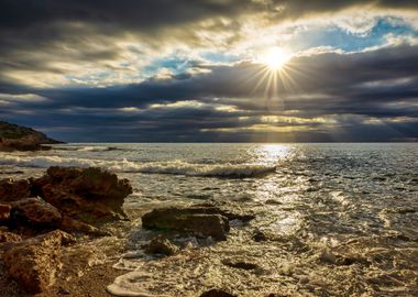 Sunrises at sea beaches