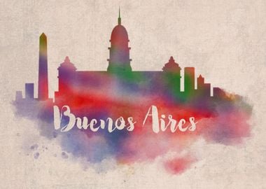 Buenos Aires Watercolor