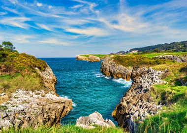 Coastline landscape sea