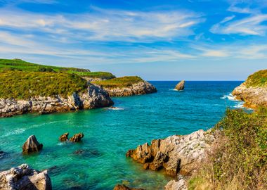 Coastline landscape sea