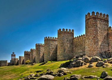 Historic walls in Avila