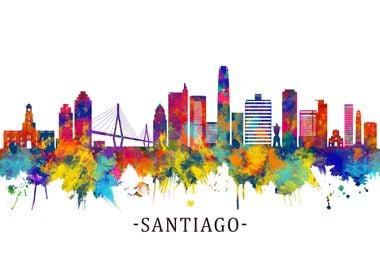 Santiago Chile Skyline