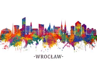 Wroclaw Poland Skyline