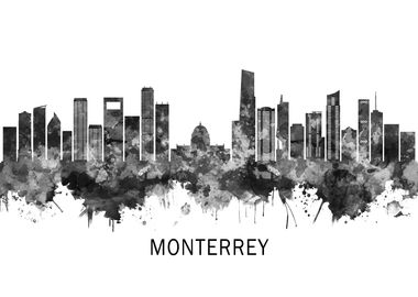 Monterrey Mexico Skyline