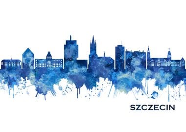 Szczecin Poland Skyline