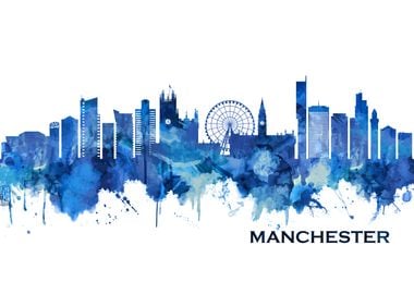 Manchester England Skyline